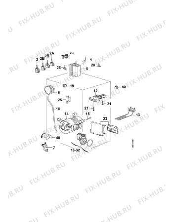 Взрыв-схема стиральной машины Privileg 451S,8314 - Схема узла Electrical equipment